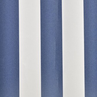 Luifeldoek 3x2,5 m canvas blauw en wit 3