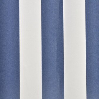 Luifeldoek 4x3 m canvas blauw en wit 3