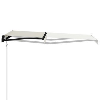 Luifel uittrekbaar met windsensor en LED 300x250 cm cr&egrave;me 3