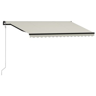 Luifel uittrekbaar met windsensor en LED 400x300 cm cr&egrave;me 2