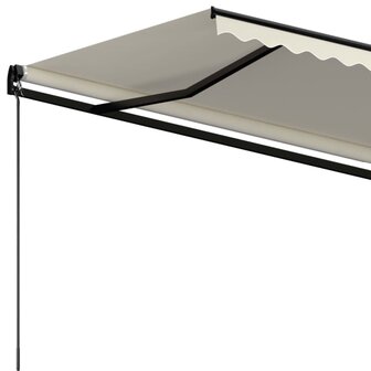 Luifel handmatig uittrekbaar 600x350 cm cr&egrave;mekleurig 5