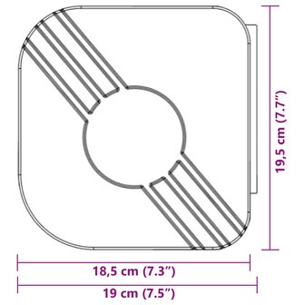 Luifel uittrekbaar 4x3 m stof en aluminium antracietkleurig 11