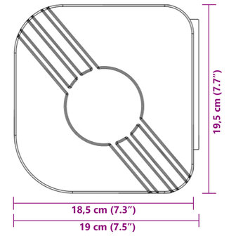 Luifel uittrekbaar 4,5x3 m stof en aluminium antracietkleurig 12