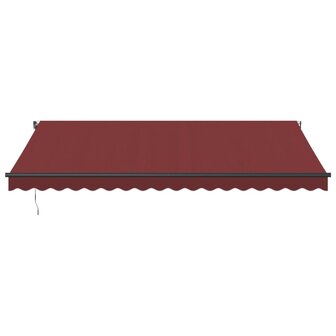 Luifel automatisch uittrekbaar met LED&amp;apos;s 450x300 cm bordeaux 4