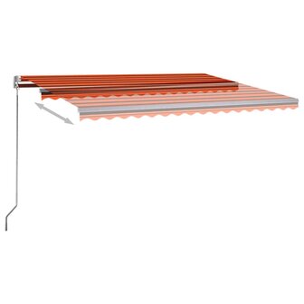 Luifel vrijstaand automatisch 450x300 cm oranje en bruin 5