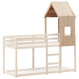 Kinderbedhuisje 60x89x134,5 cm massief grenenhout 3