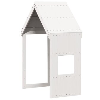 Kinderbedhuisje 55x99x139,5 cm massief grenenhout wit 2