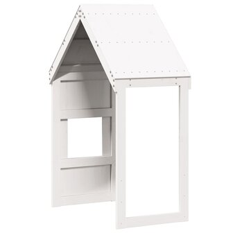 Kinderbedhuisje 55x99x139,5 cm massief grenenhout wit 6