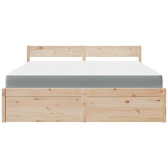 Bed met lades en matras massief grenenhout 180x200 cm 4