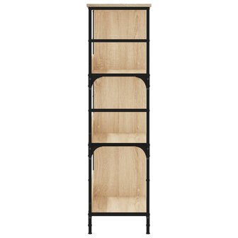 Boekenrek 78,5x33x117,5 cm bewerkt hout sonoma eikenkleurig 5