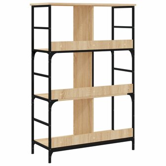 Boekenrek 78,5x33x117,5 cm bewerkt hout sonoma eikenkleurig 6