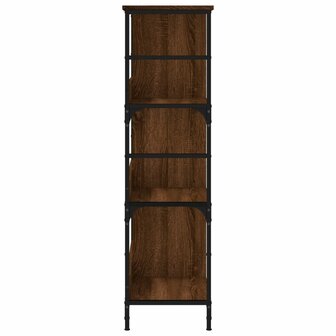 Boekenrek 78,5x33x117,5 cm bewerkt hout bruin eikenkleur 5