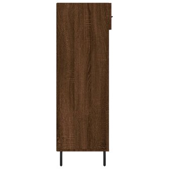 Schoenenkast 60x35x105 cm bewerkt hout bruin eikenkleur 7