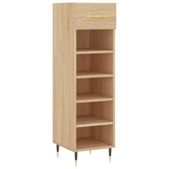 Schoenenkast 30x35x105 cm bewerkt hout sonoma eikenkleurig 2