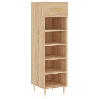 Schoenenkast 30x35x105 cm bewerkt hout sonoma eikenkleurig 2