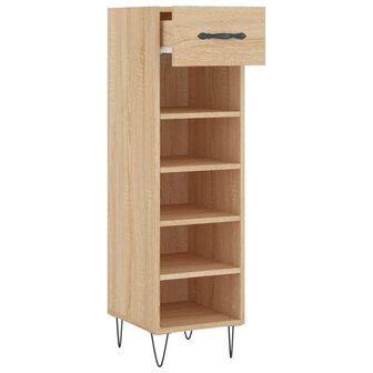 Schoenenkast 30x35x105 cm bewerkt hout sonoma eikenkleurig 5