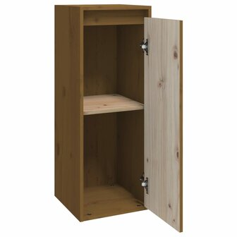 Wandkast 30x30x80 cm massief grenenhout honingbruin 6