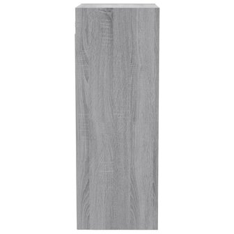 Wandkast 34,5x32,5x90 cm bewerkt hout grijs sonoma eikenkleurig 10