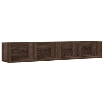 Wandkast 99x18x16,5 cm bewerkt hout bruin eikenkleurig 2