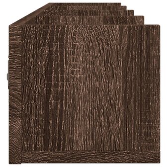 Wandkast 99x18x16,5 cm bewerkt hout bruin eikenkleurig 6