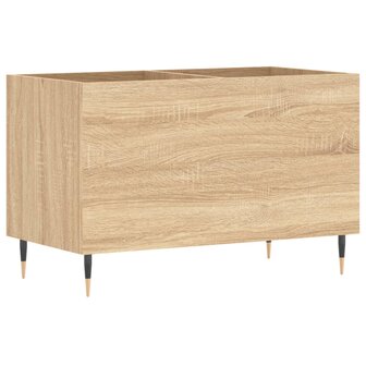 Platenkast 74,5x38x48 cm bewerkt hout sonoma eikenkleurig 2