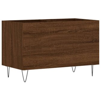 Platenkast 74,5x38x48 cm bewerkt hout bruin eikenkleur 2