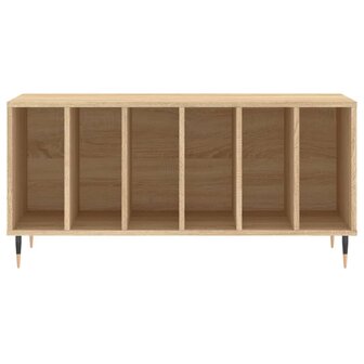 Platenkast 100x38x48 cm bewerkt hout sonoma eikenkleurig 4