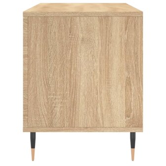 Platenkast 100x38x48 cm bewerkt hout sonoma eikenkleurig 5