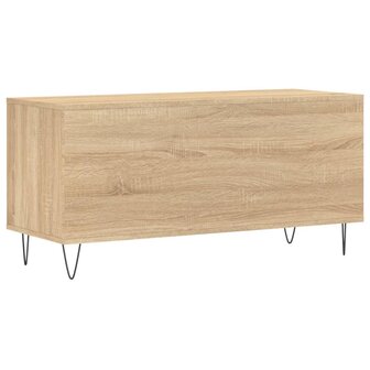 Platenkast 100x38x48 cm bewerkt hout sonoma eikenkleurig 6