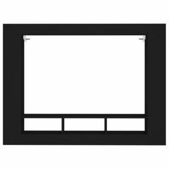 Tv-meubel 152x22x113 cm bewerkt hout zwart 4