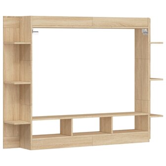 Tv-meubel 152x22x113 cm bewerkt hout sonoma eikenkleurig 6