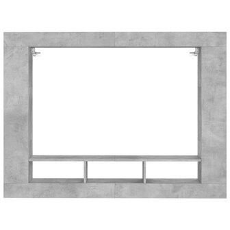 Tv-meubel 152x22x113 cm bewerkt hout betongrijs 4