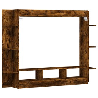 Tv-meubel 152x22x113 cm bewerkt hout gerookt eikenkleurig 6