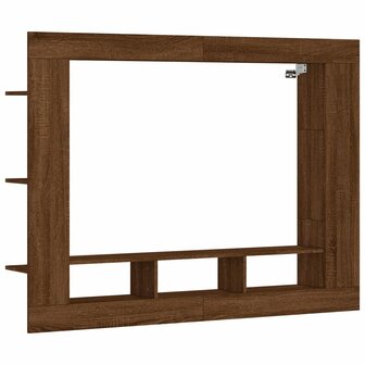 Tv-meubel 152x22x113 cm bewerkt hout bruin eikenkleur 2