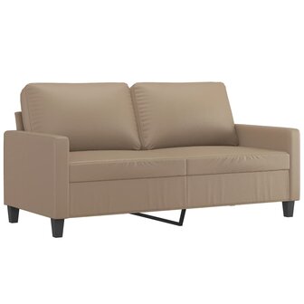 2-delige Loungeset met kussens kunstleer cappuccino 4