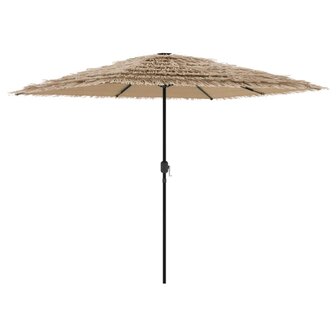 Parasol met stalen paal 248x248x248 cm bruin 5