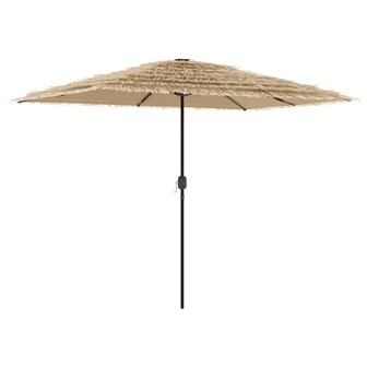 Parasol met stalen paal 300x200x250 cm bruin 2