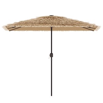 Parasol met stalen paal 300x200x250 cm bruin 3