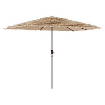 Parasol met stalen paal 300x200x250 cm bruin 5