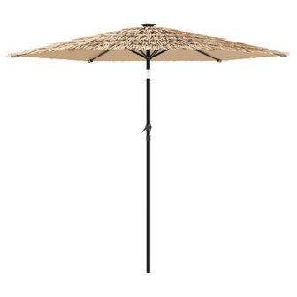 Parasol met stalen paal 223x223x213 cm bruin 5