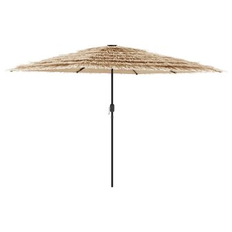 Parasol met stalen paal 268x268x226 cm bruin 2