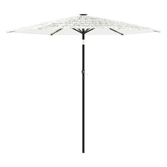 Parasol met stalen paal 268x268x226 cm wit 2