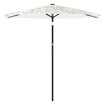 Parasol met stalen paal 268x268x226 cm wit 3