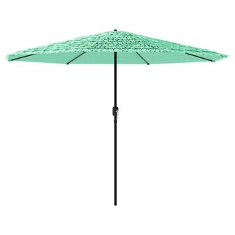 Parasol met stalen paal 388x388x248 cm groen 2