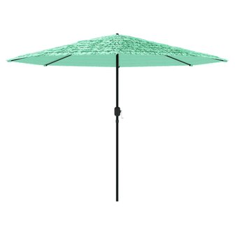 Parasol met stalen paal 388x388x248 cm groen 4