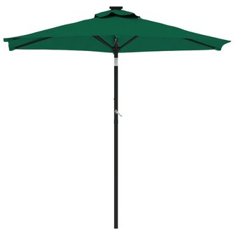 Parasol met stalen paal 225x225x212 cm groen 3