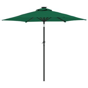 Parasol met stalen paal 225x225x212 cm groen 5