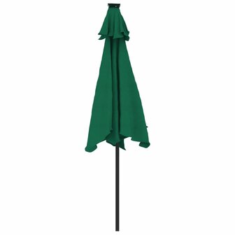 Parasol met stalen paal 225x225x212 cm groen 6