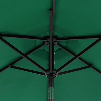 Parasol met stalen paal 225x225x212 cm groen 10