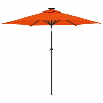 Parasol met stalen paal 225x225x212 cm terracottakleurig 5